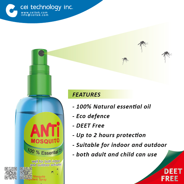 ECO FRIENDLY Anti Insect High Effect Natural Mosquito Repellent Spray