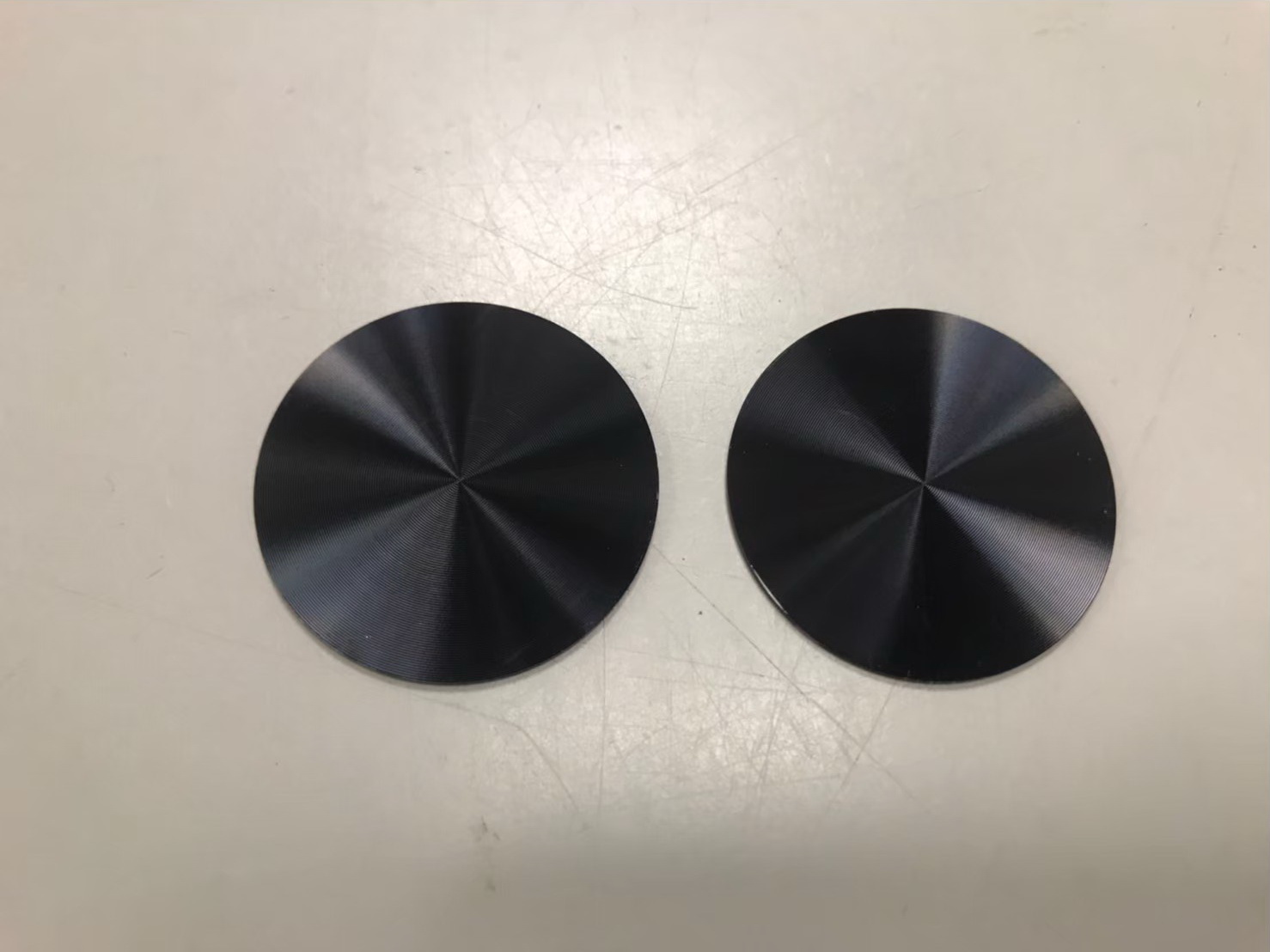 Aluminum Metal, Spin finish+Anodized