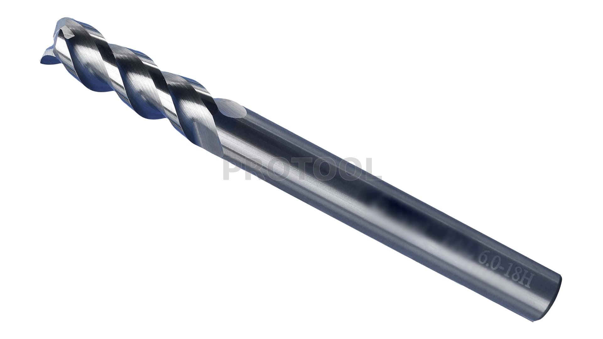 Helix Angle 45° 2 Teeth End Mill for Aluminum and NonFerrous Material
