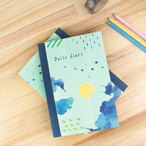 B6 Undated Daily View Diary Colorful Page For 186 Days 112 Sheets, Daily Organizer, Planner, Refillable Journal, Insert Notebook