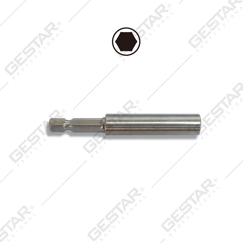 One-Piece Stainless Steel Magnetic Bit Holder - 1/4" Hex | Taiwantrade