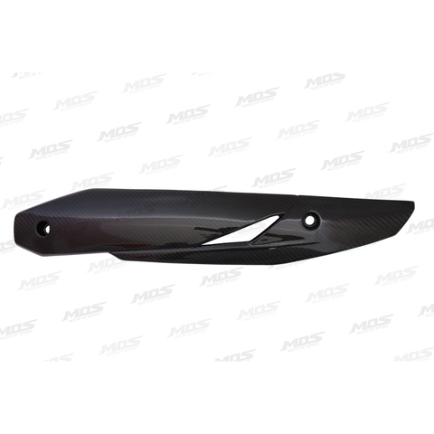 MOS Carbon Fiber Muffler Cover (side) epoxy resin coated for Kymco AK550