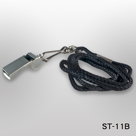 METAL WHISTLE WITH LANYARD