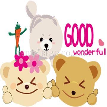 Teddy Bear Line Stickers