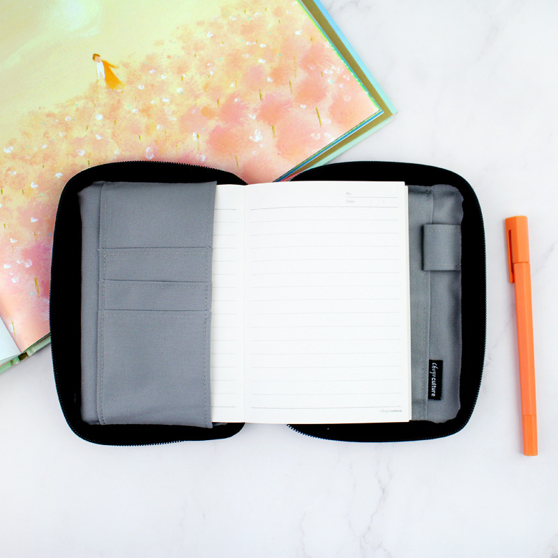 A6 Taiwan Made Fabric Zipper Book Sleeve, Handmade Book Cover