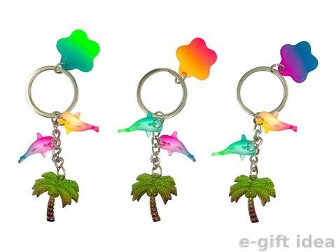 Whale Shark Palm Tree Keychain