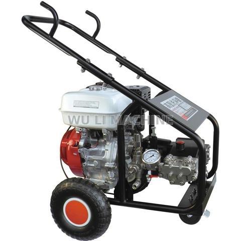 WULI 9 HP Honda Gasoline Engine Metal Frame 6.6GPM Seawater 1600 PSI High Pressure Washer with Spray Gun & Nozzles