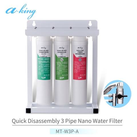 【a-king】Nano 3-Stage Filtration & Easy Replacement (MT-W3P-A / on countertop)