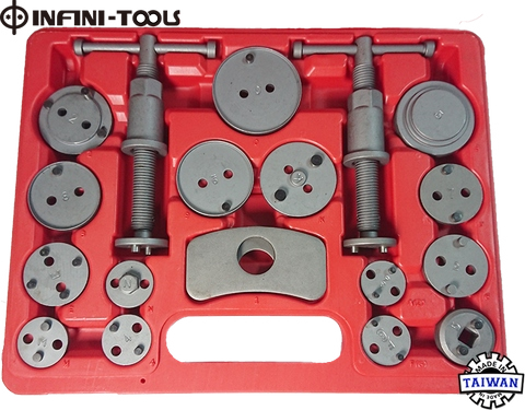 21 pcs Universal Disc Brake Tools Caliper Piston Pad Car Auto Wind Back Hand Kit