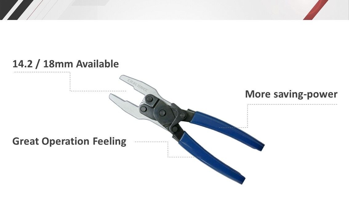 La taille de sertissage est disponible de 14,2 mm à 18 mm, avec la conception Excellente ingénierie du facteur humain, vous pouvez vous sentir plus facile à manipuler et à économiser l'énergie.