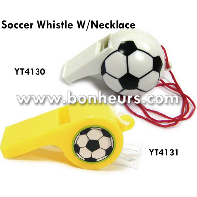 SOCCER WHISTLE W/NECKLACE