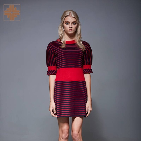 New Design Casual Half Sleeve Dresses For Ladies