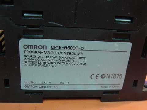 OMRON CP1E N60DT d'infos