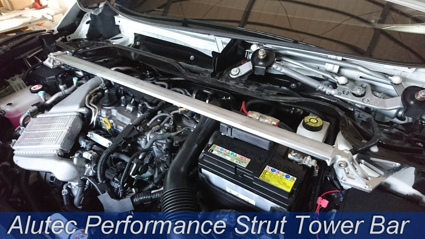 MIT Silver aluminum Strut tower bar of ALUTEC for TOYOTA 2017" CHR 1.2