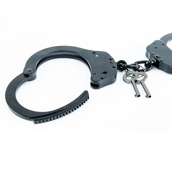 High Quality Police Carbon Steel Handcuffs Oversized Chain Link