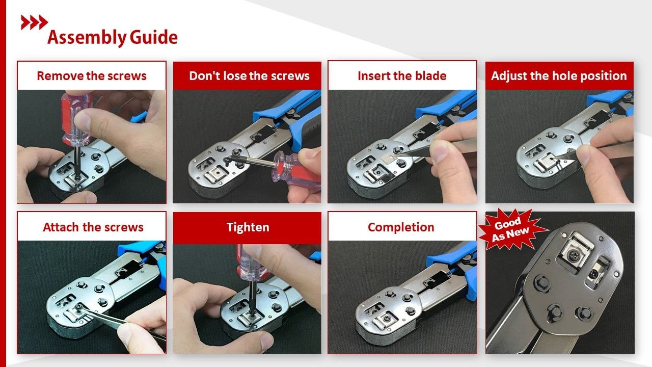 Comment changer les lames de l'outil RJ45 easy?