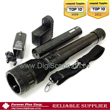 15W High Lumin LED Focal Zoom (3.2X) Flashlight Spotlight Torch-2