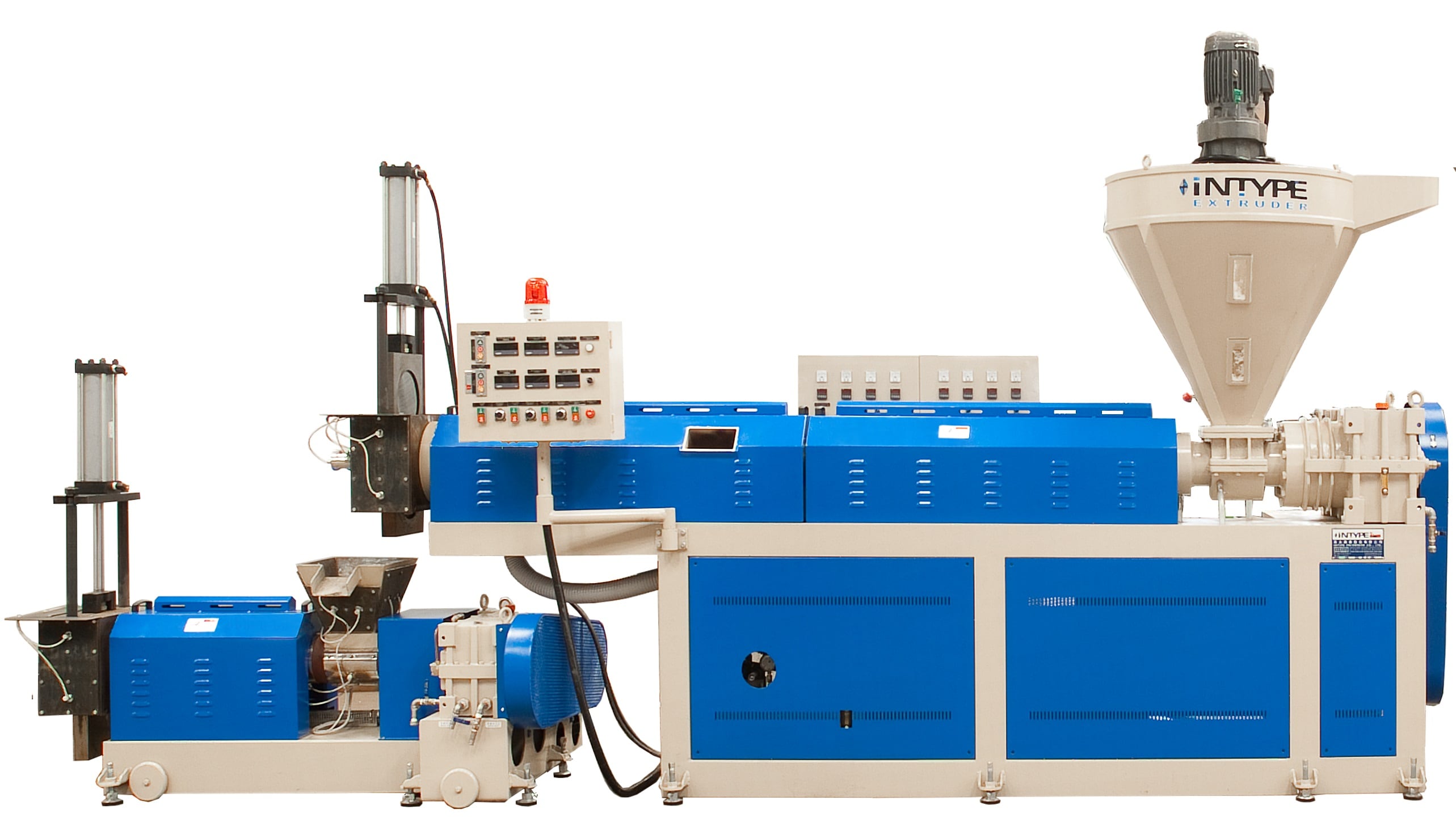 Single-Screw Co-Extruder For PP/PE Waste Material Recycling Pelletizing ...