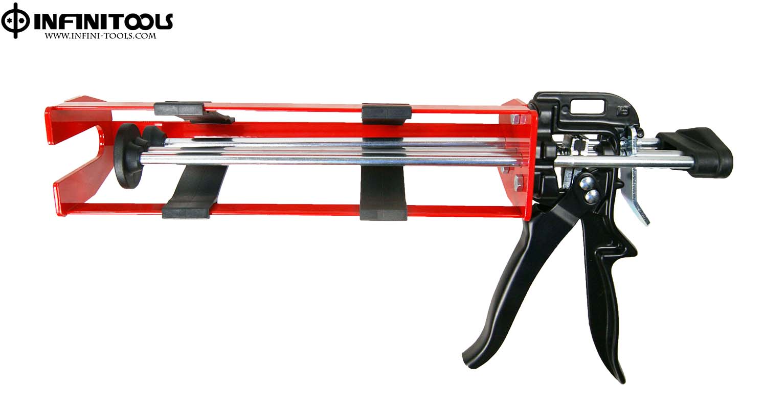 Dual Cartridges Caulking Gun,11 inch , 600 ml , 31