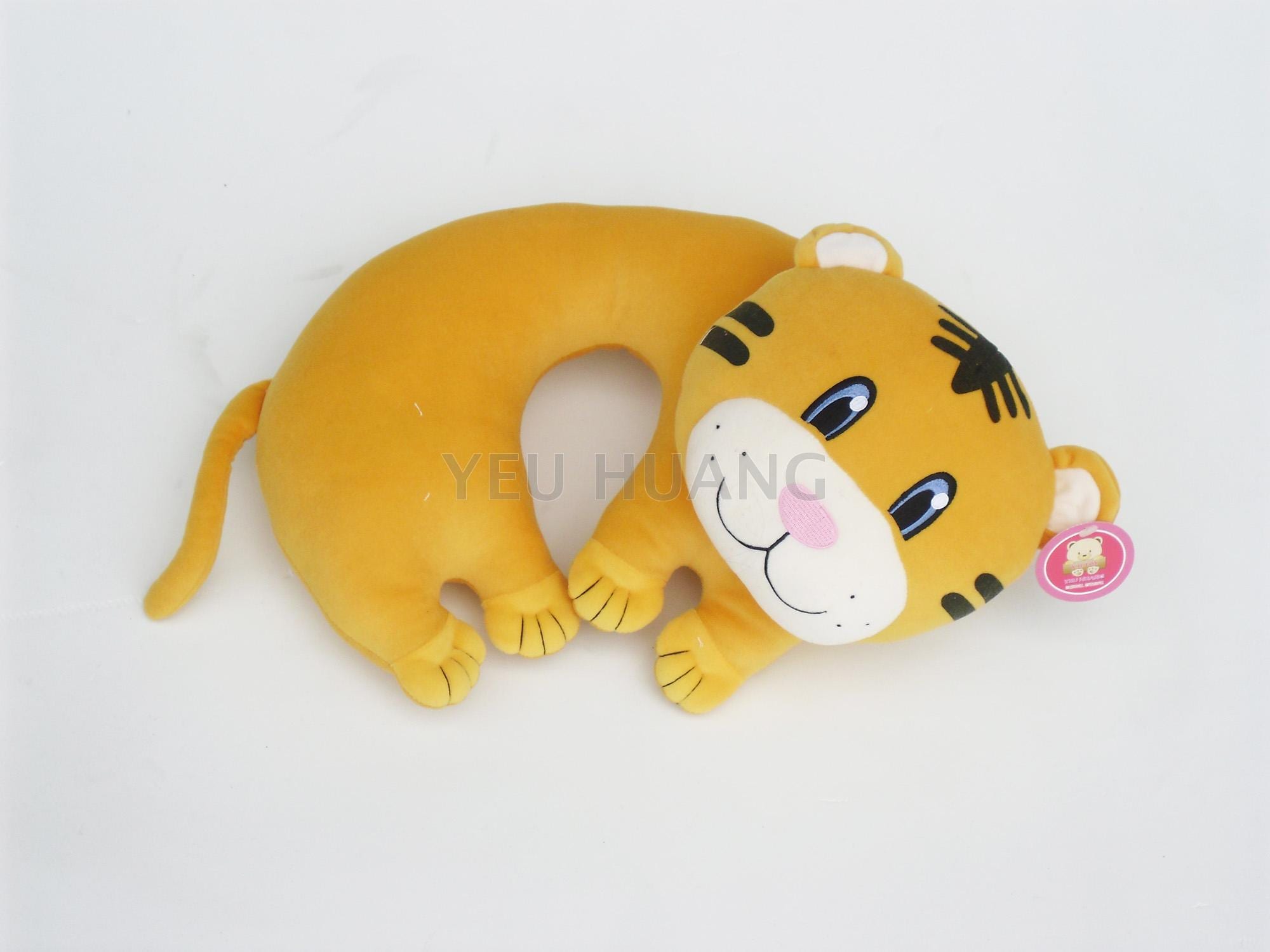 Custom animal tiger neck pillow