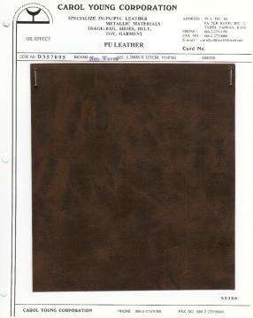 Oil finish PU LEATHER FOR SHOES, BAGS AND FURNITURE USE.