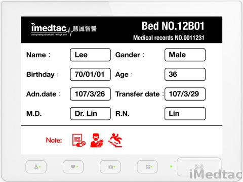 Smart Ward ePaper DoorSign,Bedside,ICU