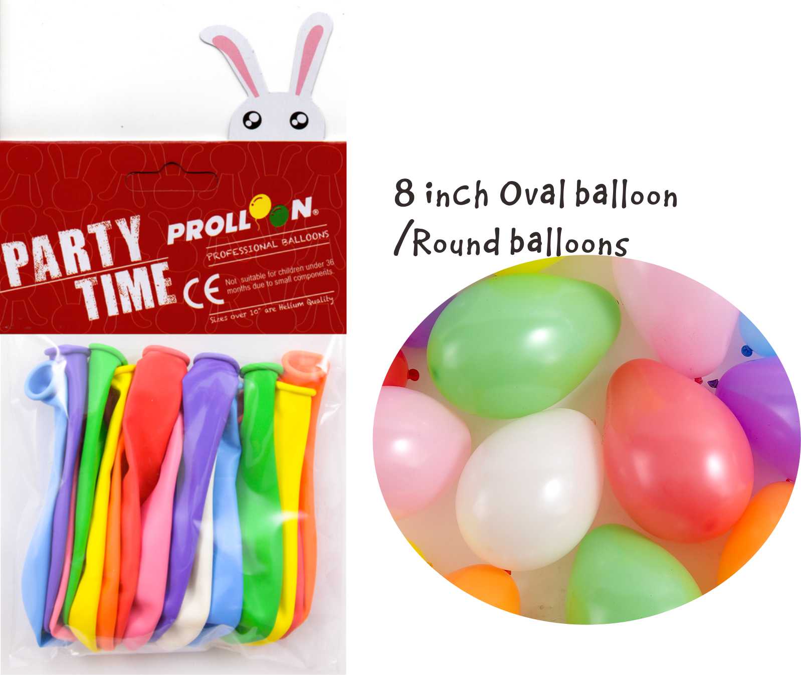 TOY BALLOON Oval balloons toy for Birthday party pack 12, 15 & 20