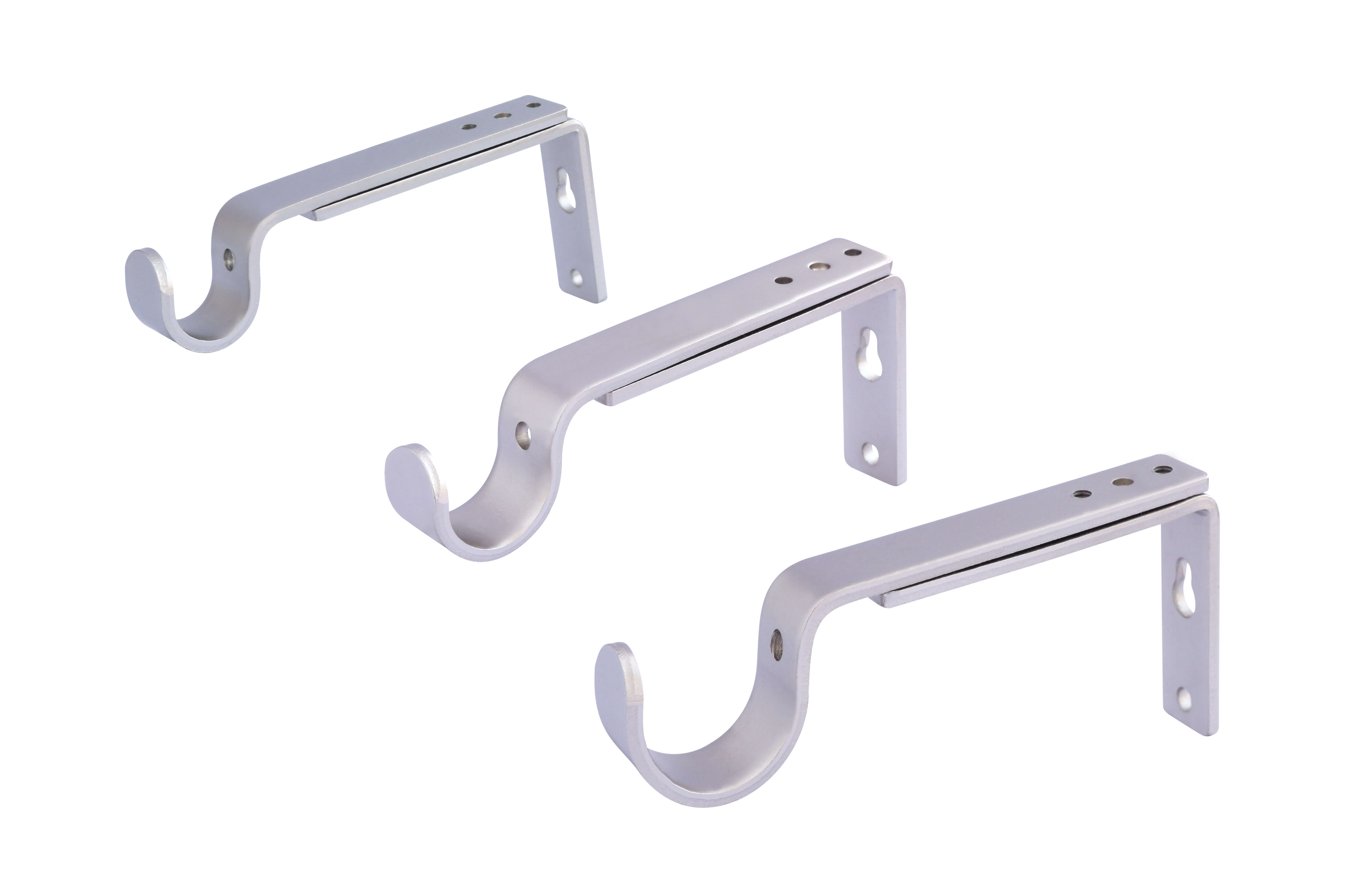 Single Curtain Rod Brackets / Single Adjustable Curtain Pole Holders