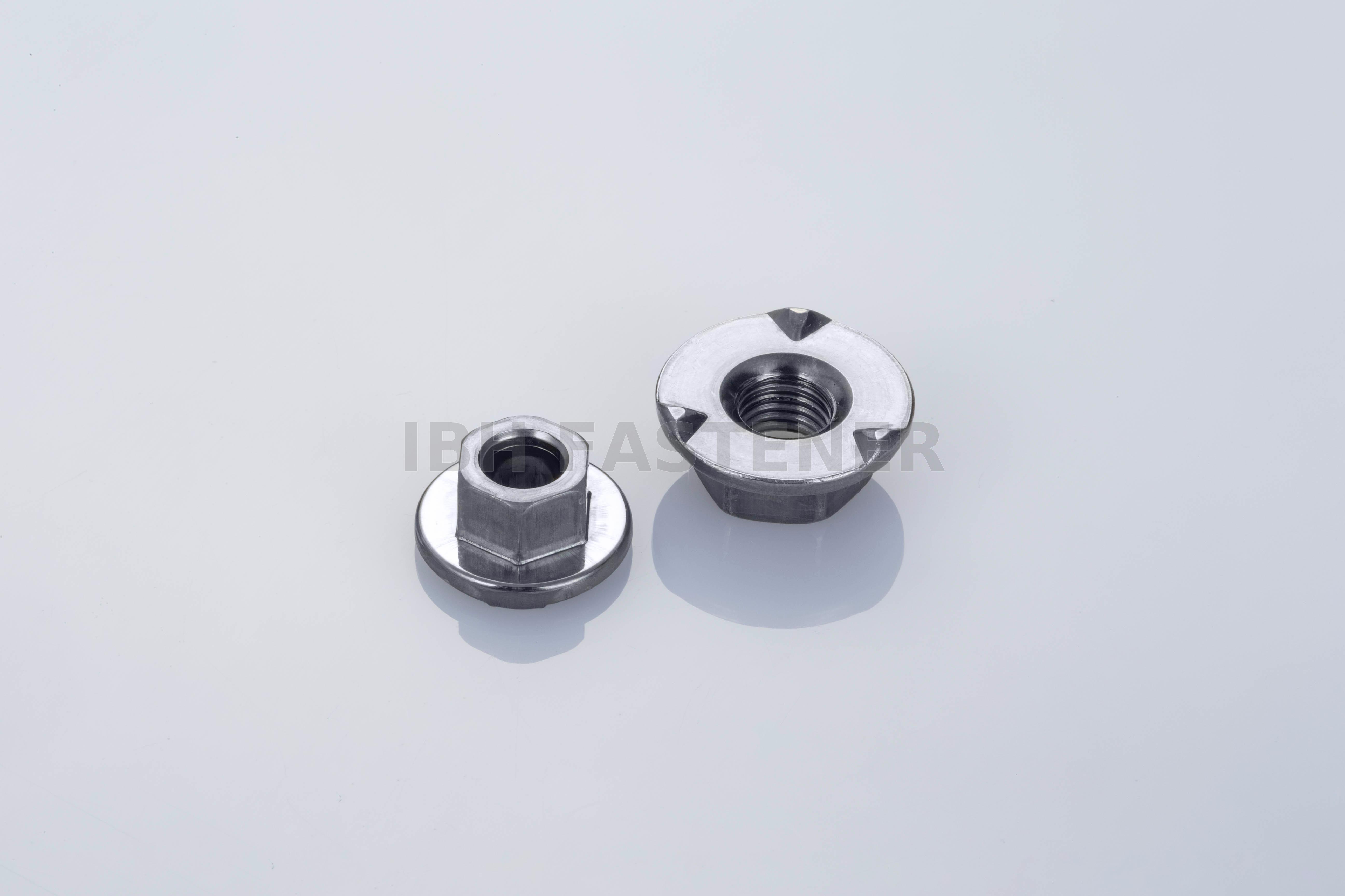 Low Carbon Steel 3 Projection Hex Flanged Weld Nuts Taiwantrade