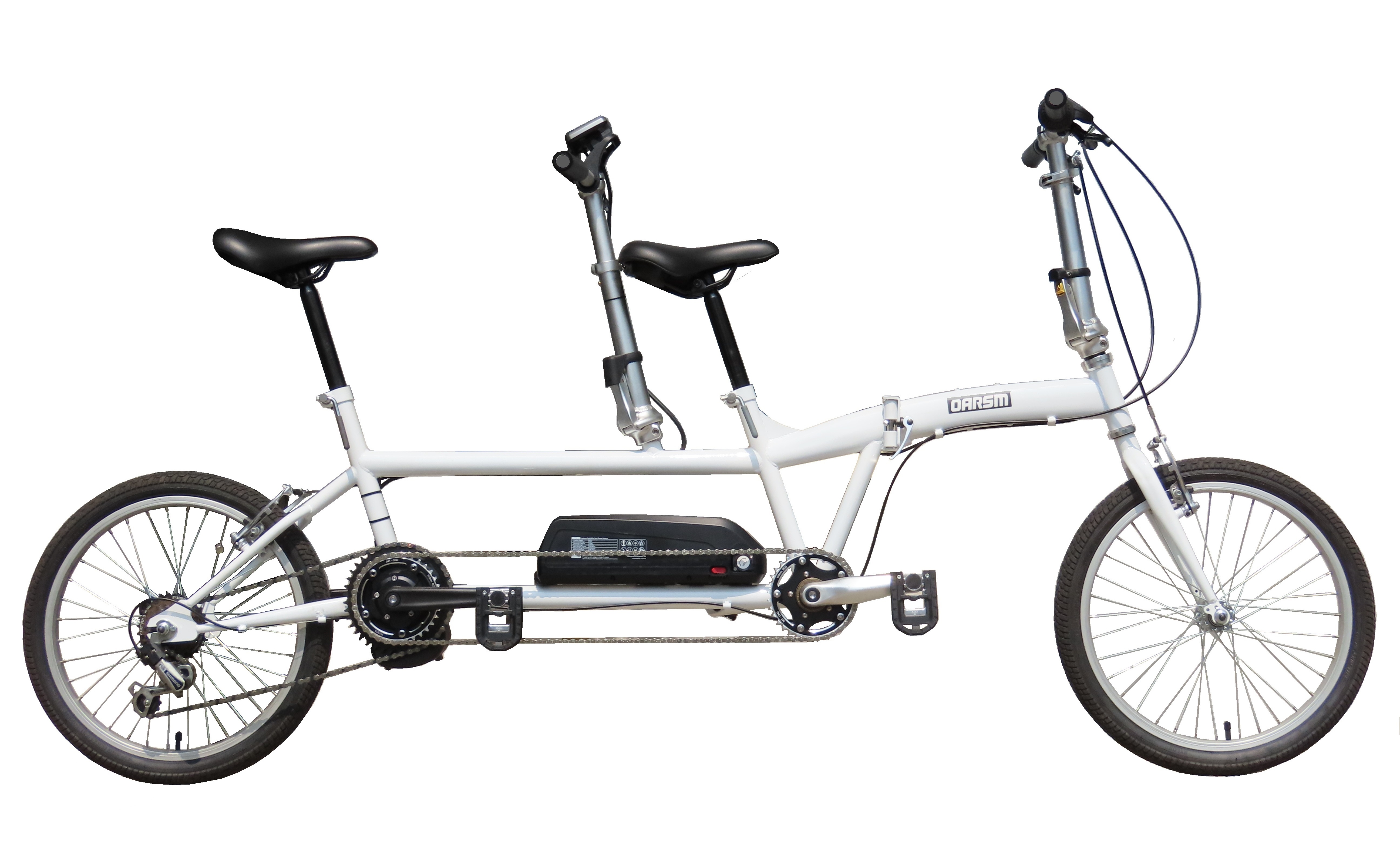 electric folding tandem bike