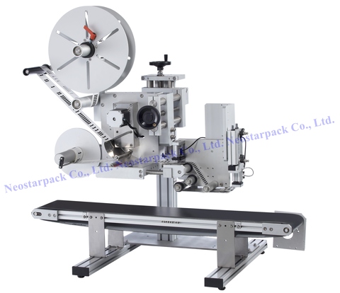 Tabletop tamp labeling machine for Ice Cream