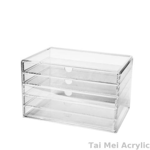 Acrylic 5 Drawer Chest Desk Accessories Stationary Office Acrylic 5 Drawer Chest Desk