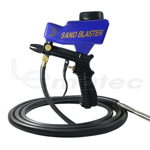 LEMATEC Sandblaster Gun With Siphon Hose Ceramic Nozzle Wet Sandblasting  Tool