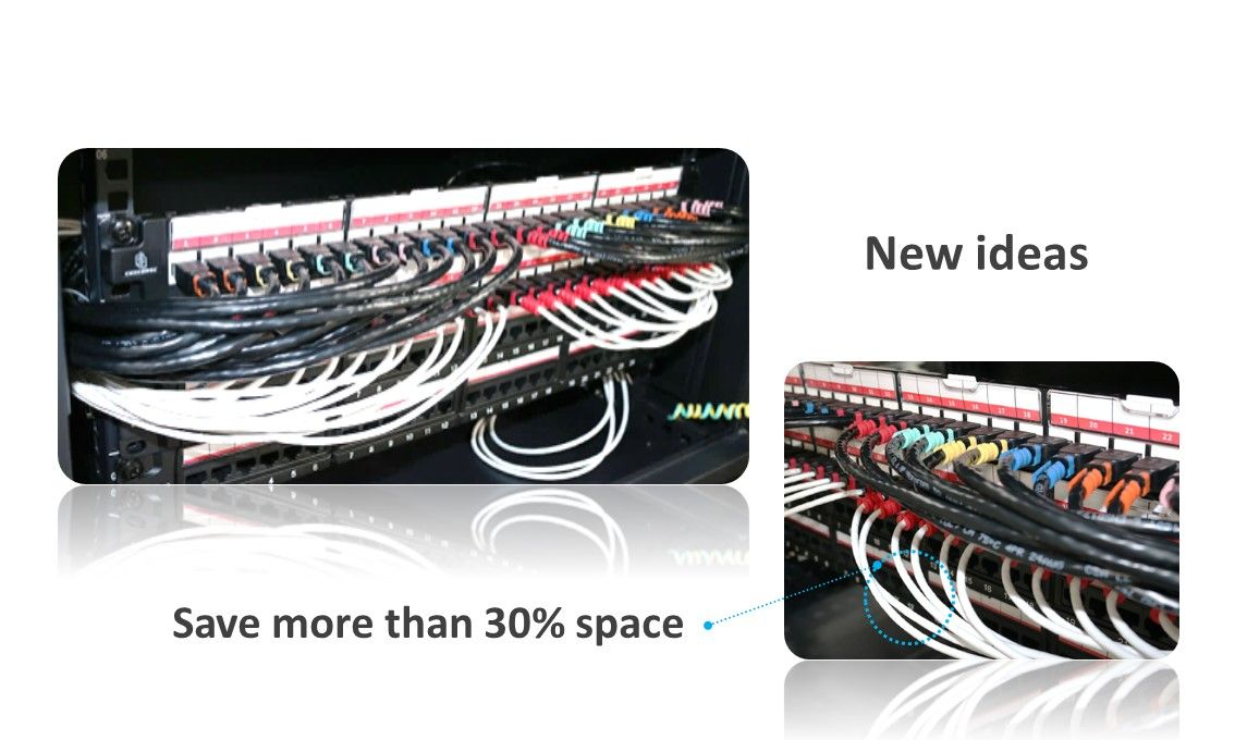 Kabel patch CRXCONEC biasanya digabungkan dengan panel patch yang disajikan di pusat data. Ketika kabel patch kami dengan panel patch diletakkan di kabinet rak, kabel patch CRXCONEC jauh lebih mudah untuk diidentifikasi.