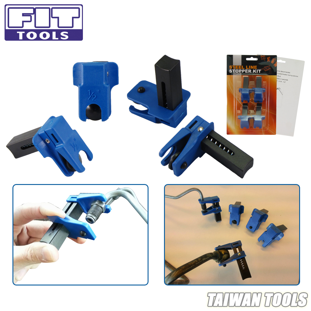 5/16” 3/8” FIT TOOLS Banjo 1/2” Auto Steel Line Stopper Kit