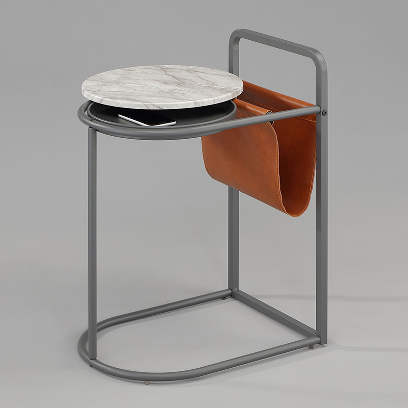 L Shape Sofa Side Table with Magazine Holder Taiwantrade