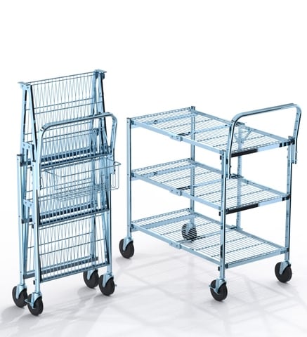 3T Folding Cart_Zinc