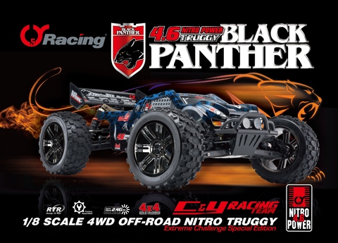 Black Panther Nitro - 1/8 Nitro Truggy RTR