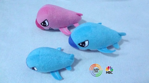 Custom shark plush pet dog toy