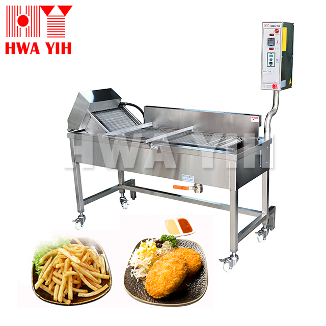 HY589 Continuous Conveyor Deep Frying Machine
