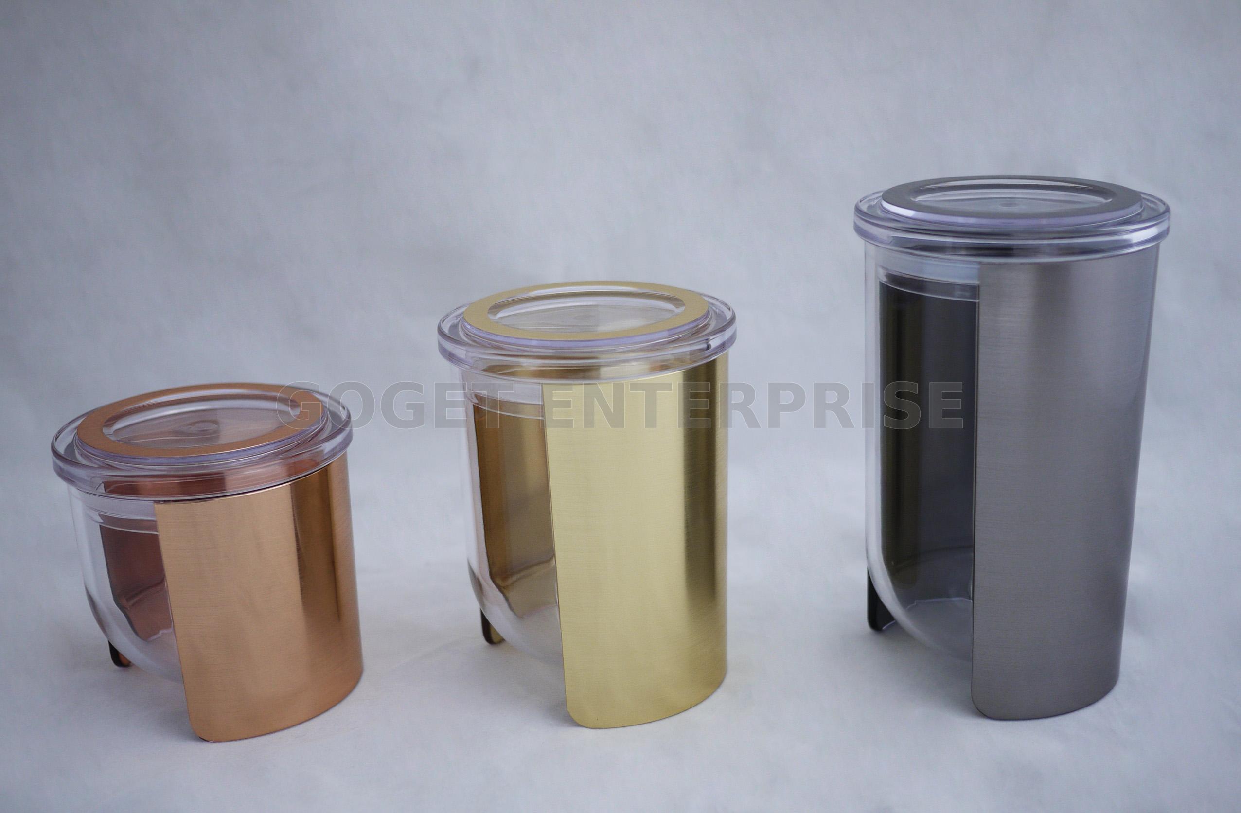 Clear Acrylic Storage Jars Containers with Airtight Seal for Bulk Food