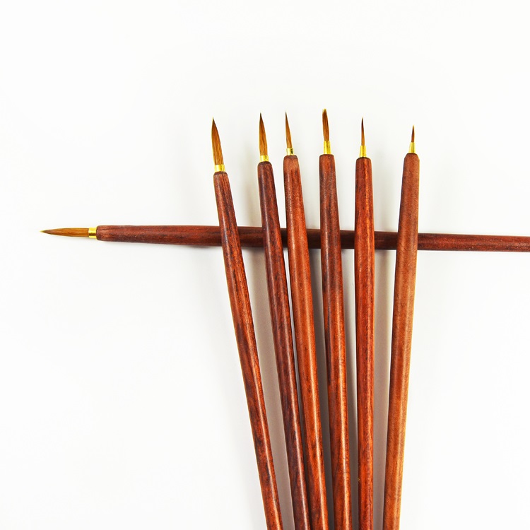 Kolinsky hair wooden handle painting art brush