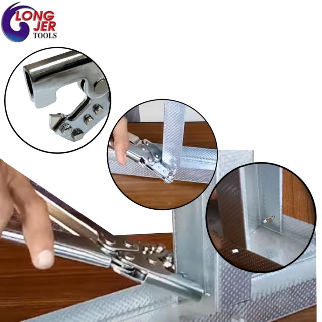 Metal Stud Crimper For HVAC and Drywall Tools LONG JER PRECISE
