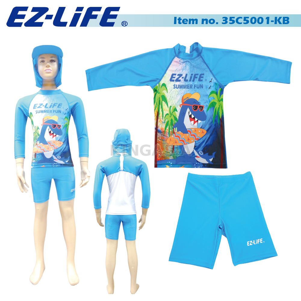EZLiFE Kids UV protection 50+ rash guards set