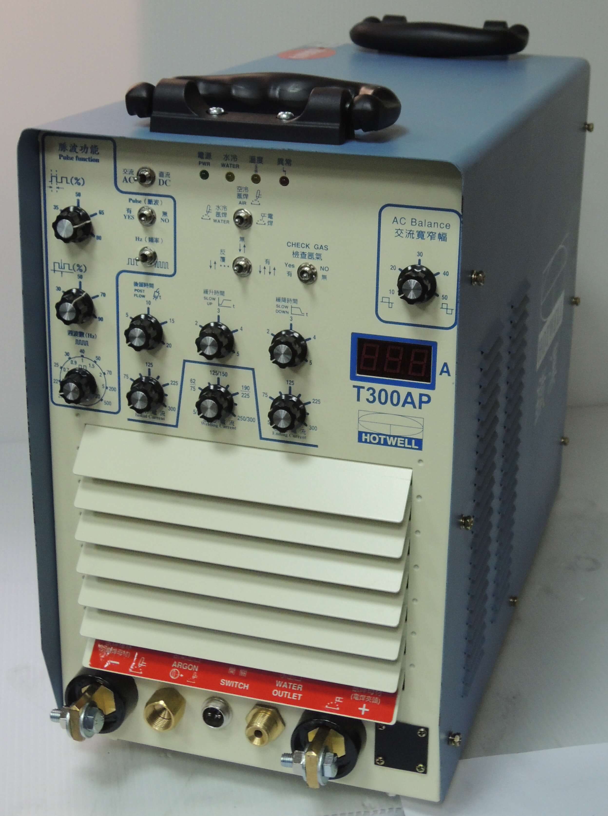 Inverter portable AC/DC pulse TIG welding machine (GTAW) output 300A