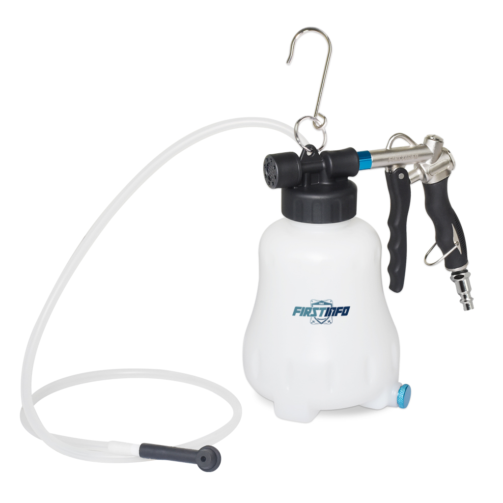 【FIRSTINFO】1.1 Liter Pneumatic Brake Fluid Vacuum Extractor and Automatic Brake Fluid/OIil