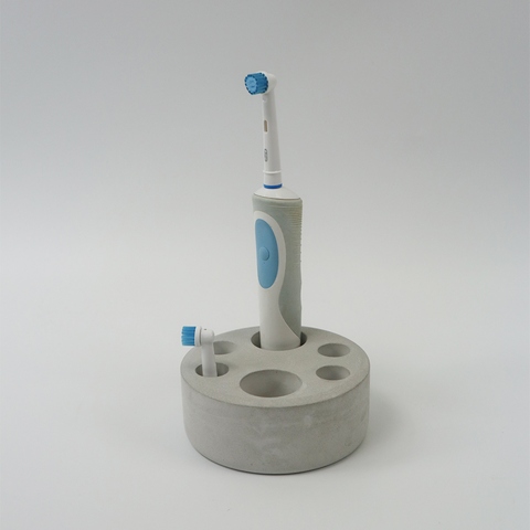 Electric Toothbrush Holder Stand in Concrete