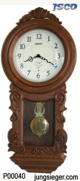 WOODEN PENDULUM CLOCK: