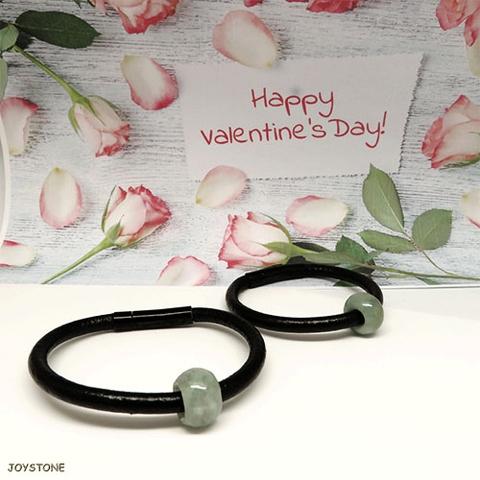 jade leather bracelet