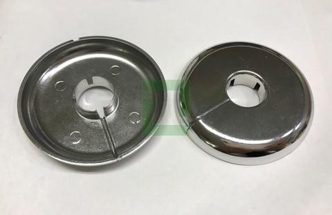 Chrome Plated Poly Floor & Ceiling Plate-3/8